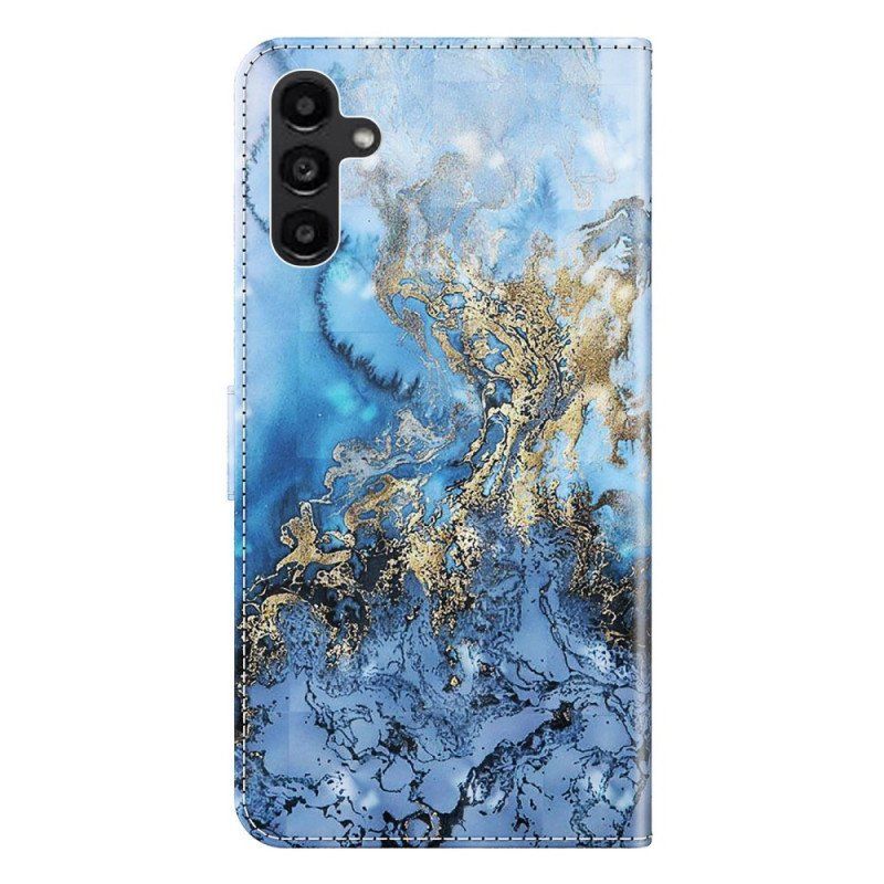 Etui Folio do Samsung Galaxy A14 / A14 5G Niebieskie Odcienie