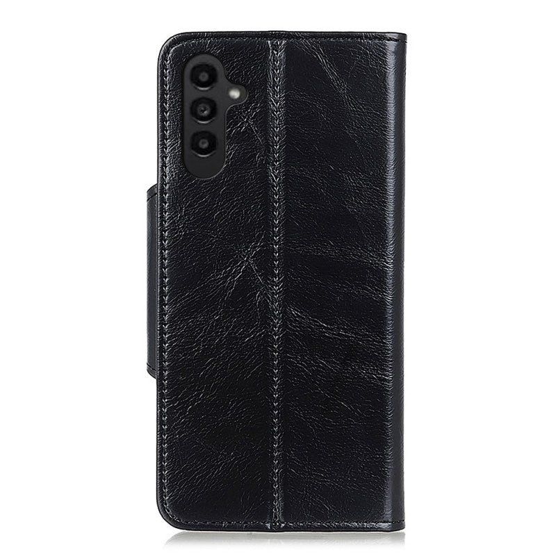 Etui Folio do Samsung Galaxy A14 / A14 5G Sztuczna Skóra Lakierowana Z Guzikiem