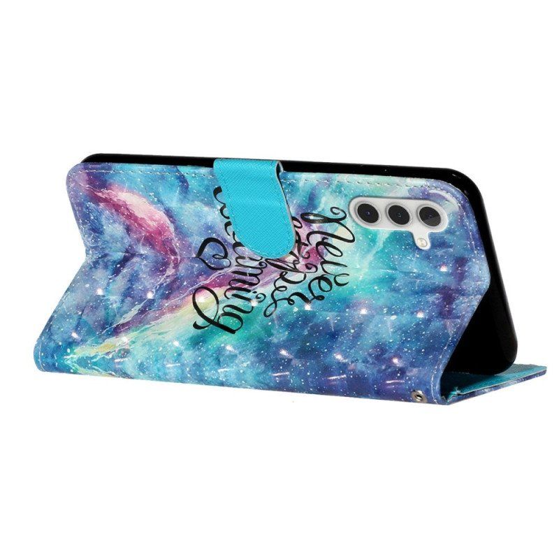 Etui Folio do Samsung Galaxy A14 / A14 5G Torebka Ze Smyczą