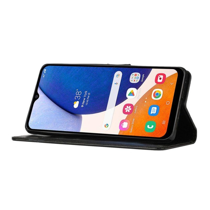 Etui Folio do Samsung Galaxy A14 / A14 5G z Łańcuch Kwiatowy Na Ramiączkach