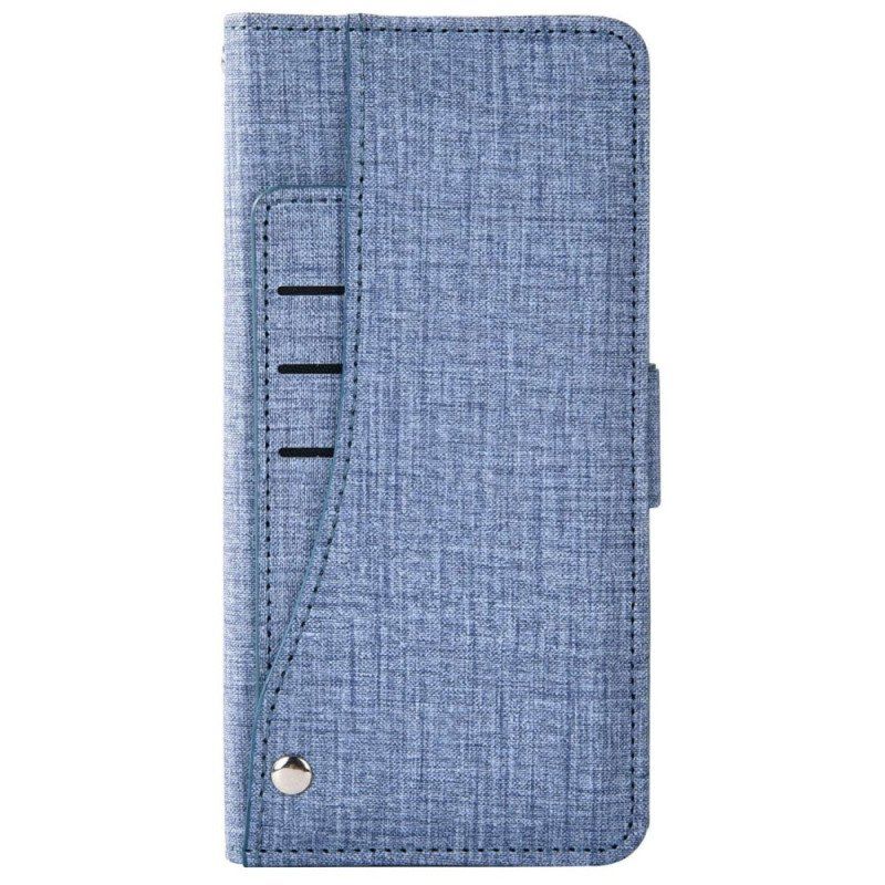 Etui Folio do Samsung Galaxy A53 5G Dżinsy Z Obrotowym Uchwytem Na Karty