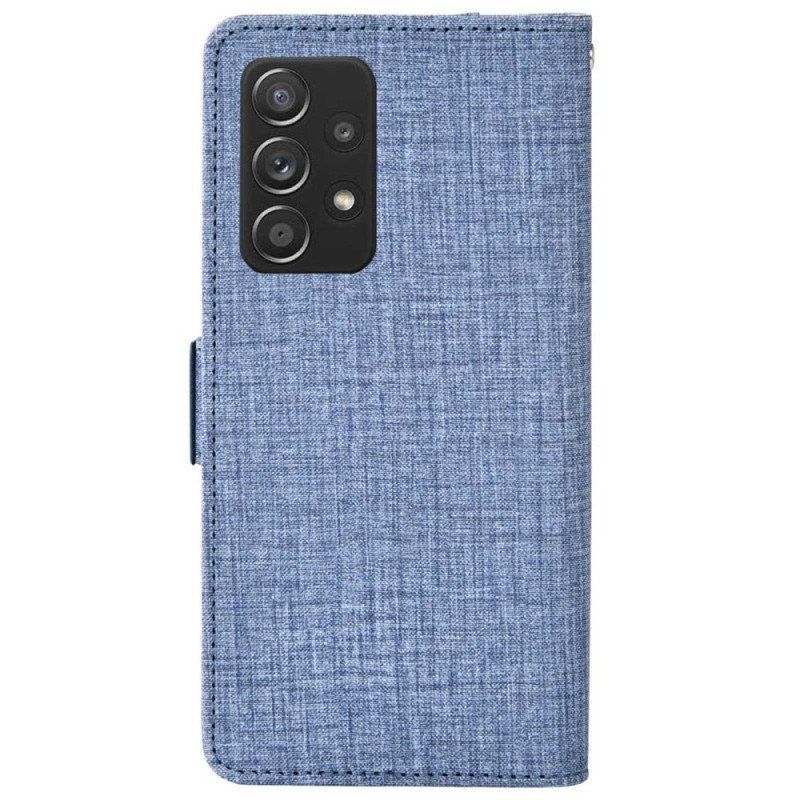 Etui Folio do Samsung Galaxy A53 5G Dżinsy Z Obrotowym Uchwytem Na Karty