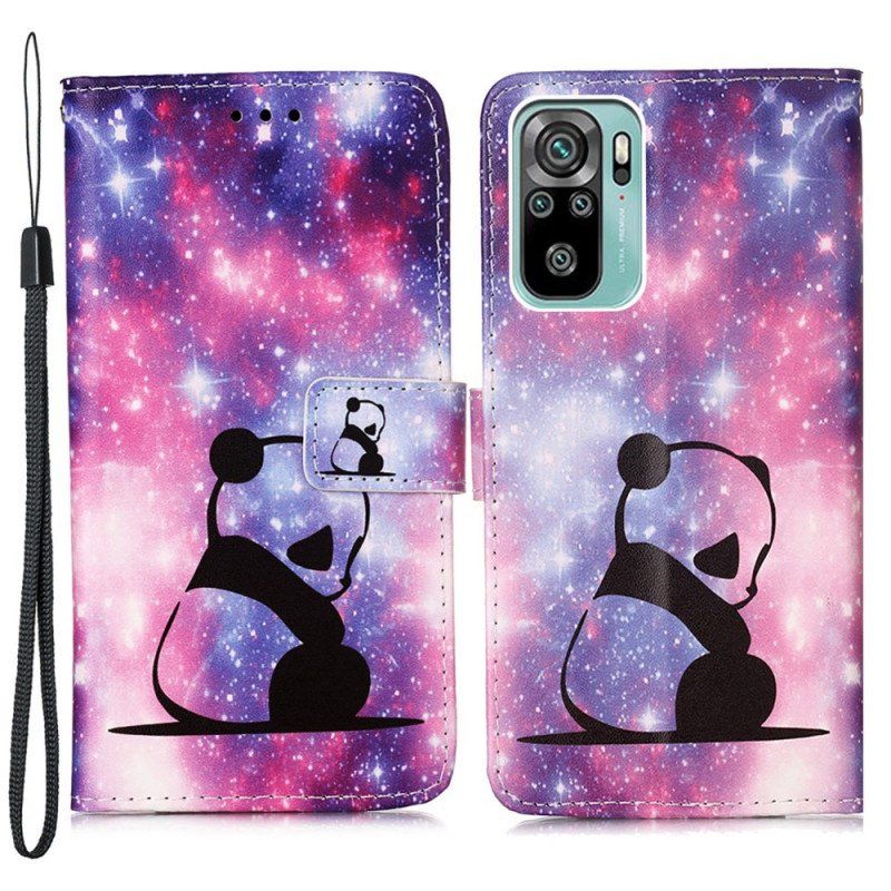 Etui Folio do Samsung Galaxy A53 5G Galaktyka Pandy