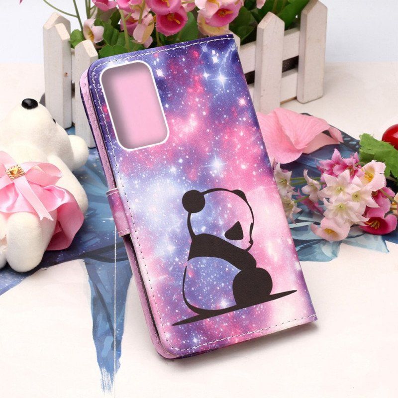 Etui Folio do Samsung Galaxy A53 5G Galaktyka Pandy