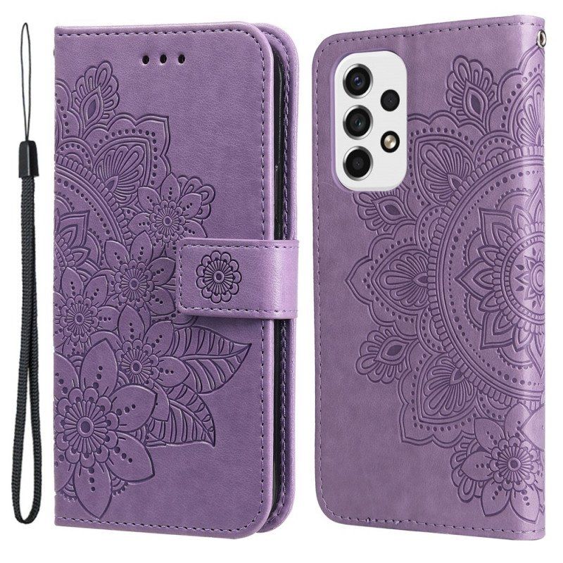 Etui Folio do Samsung Galaxy A53 5G Kwiatowa Mandala