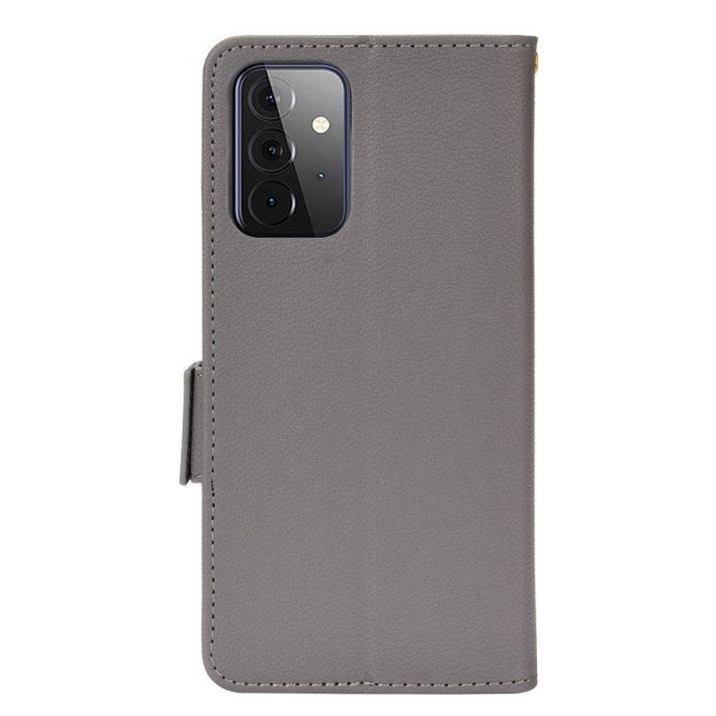 Etui Folio do Samsung Galaxy A53 5G Tradycyjna Sztuczna Skóra Liczi