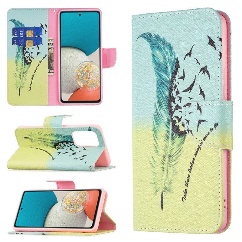 Etui Folio do Samsung Galaxy A53 5G Uczyć Się Latać