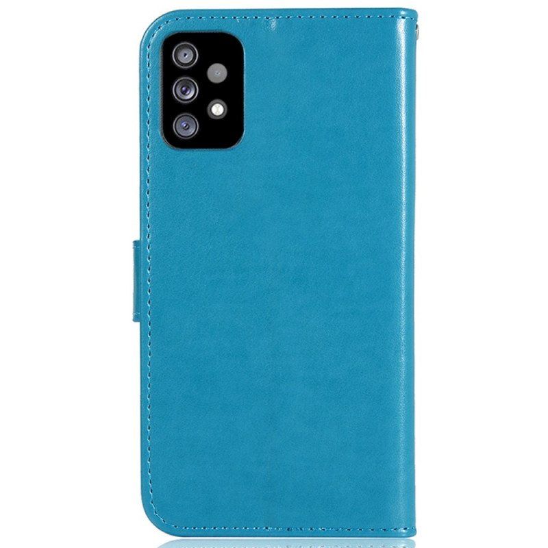 Etui Folio do Samsung Galaxy A53 5G z Łańcuch Łapacz Snów Sowa Z Paskiem