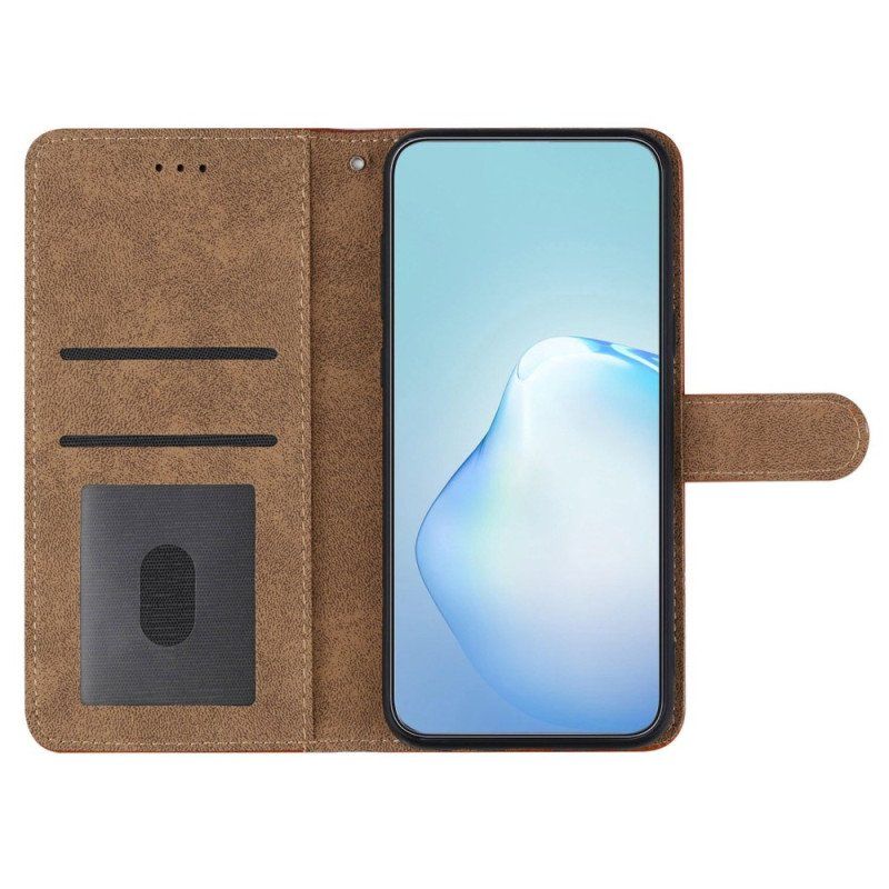 Etui Folio do Samsung Galaxy A53 5G z Łańcuch Linie Smyczy