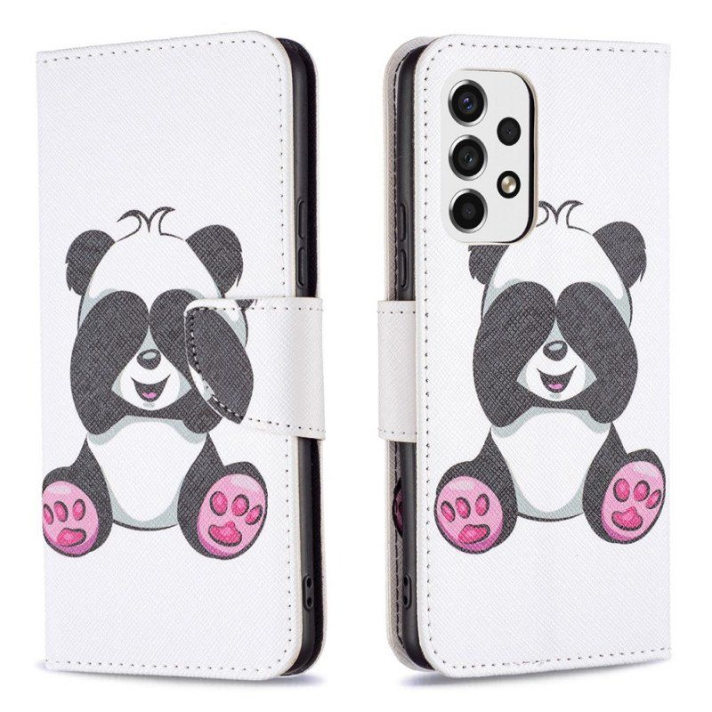 Etui Folio do Samsung Galaxy A53 5G Zabawa Pandami