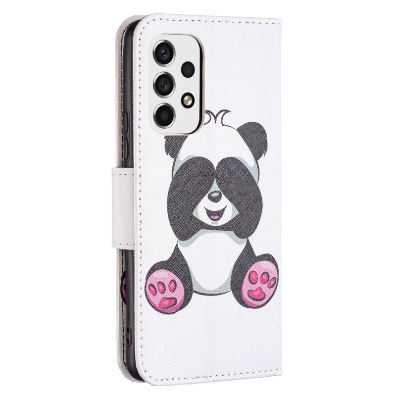 Etui Folio do Samsung Galaxy A53 5G Zabawa Pandami