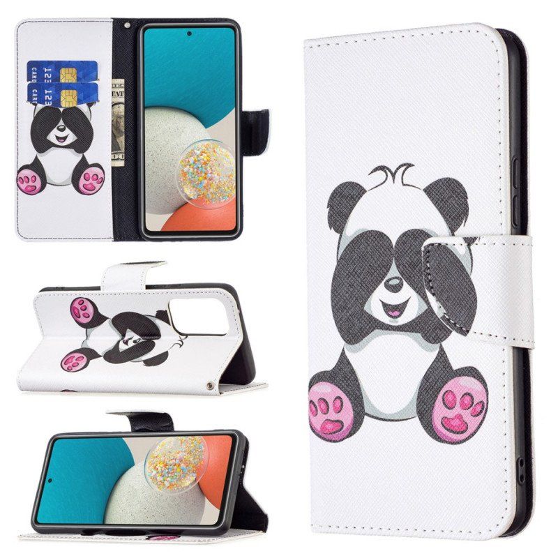 Etui Folio do Samsung Galaxy A53 5G Zabawa Pandami