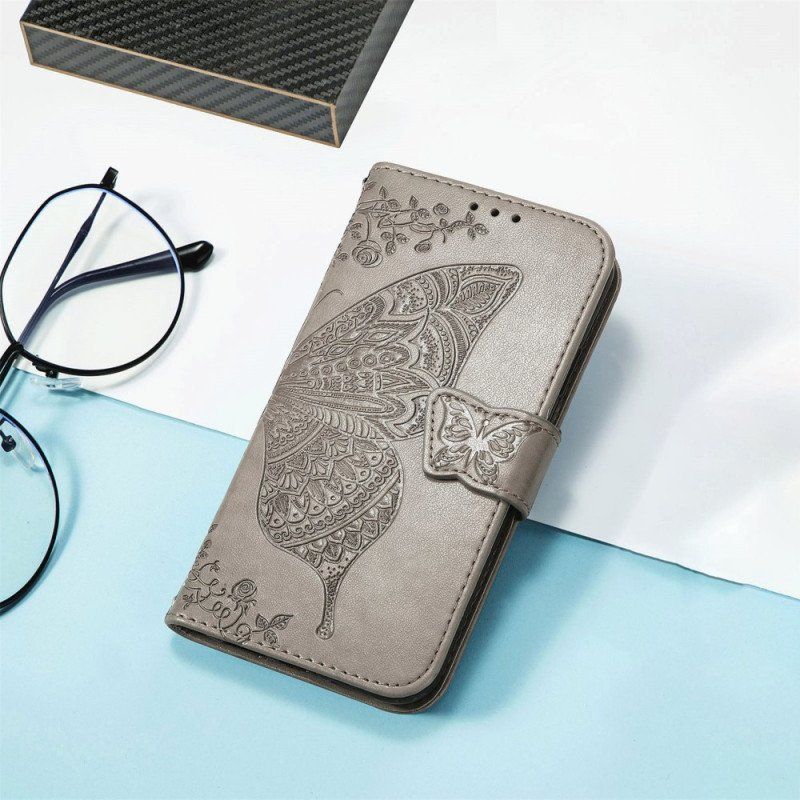 Etui Folio do Samsung Galaxy A54 5G Barokowy Motyl