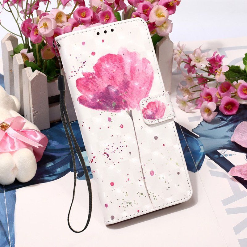 Etui Etui Folio do Samsung Galaxy A54 5G Smycz Tiger Poppy