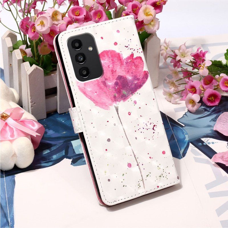 Etui Etui Folio do Samsung Galaxy A54 5G Smycz Tiger Poppy