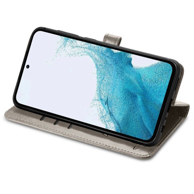 Etui Folio do Samsung Galaxy A54 5G z Łańcuch Stringi Zwierzęta