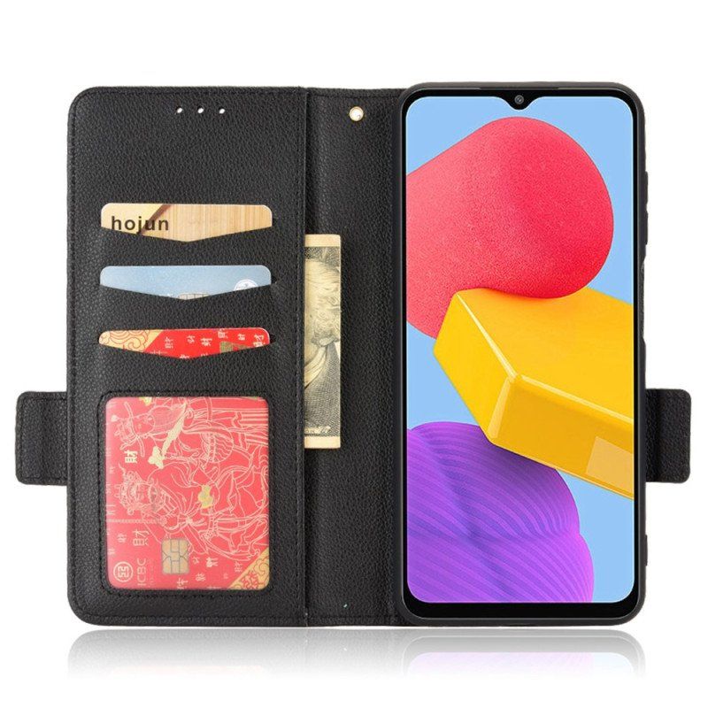 Etui Folio do Samsung Galaxy M13 Bardzo Cienka Sztuczna Skóra Liczi