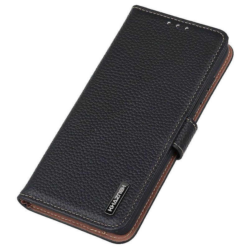 Etui Folio do Samsung Galaxy M13 Khazneh Skóra Liczi