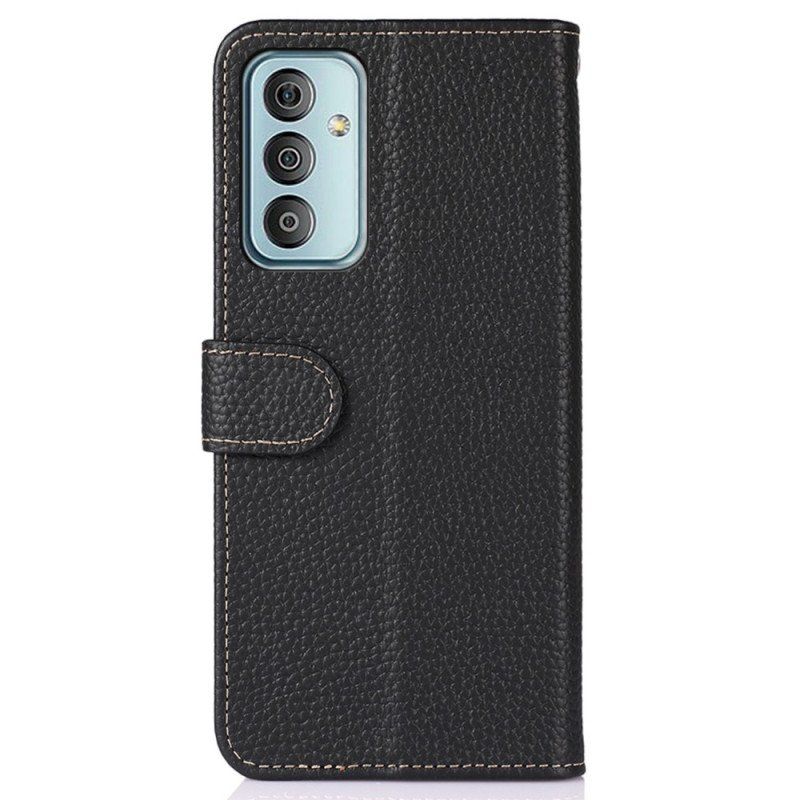 Etui Folio do Samsung Galaxy M13 Khazneh Skóra Liczi