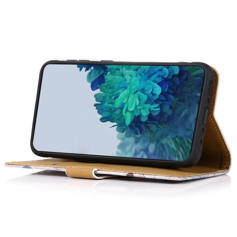 Etui Folio do Samsung Galaxy M13 Kot Podróżnik