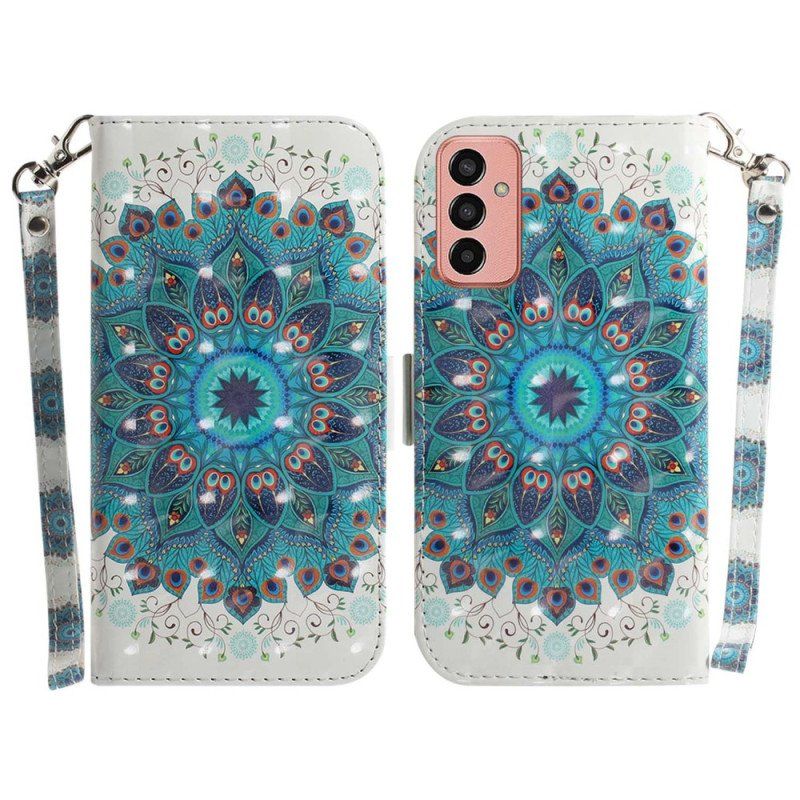 Etui Folio do Samsung Galaxy M13 Mandala Ze Smyczą