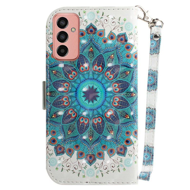 Etui Folio do Samsung Galaxy M13 Mandala Ze Smyczą