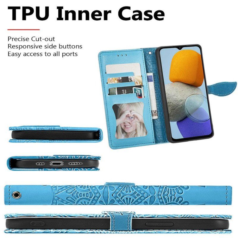 Etui Folio do Samsung Galaxy M13 Plemienne Liście