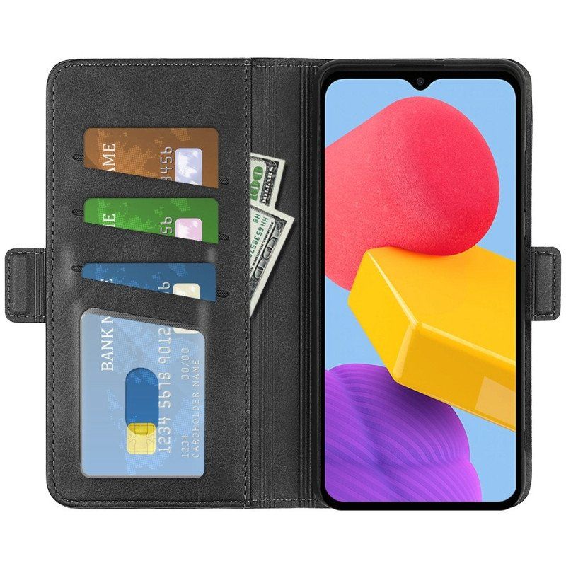 Etui Folio do Samsung Galaxy M13 Podwójne Zapięcie