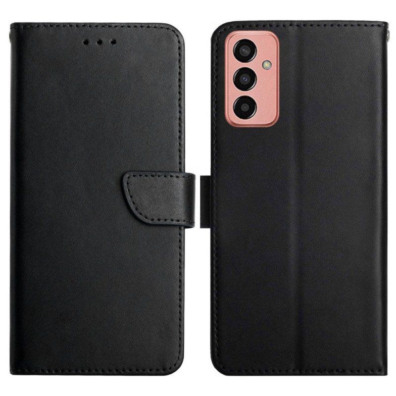 Etui Folio do Samsung Galaxy M13 Prawdziwa Skóra Nappa