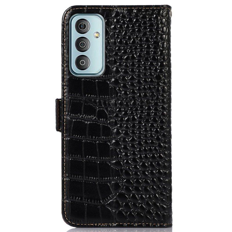 Etui Folio do Samsung Galaxy M13 Rfid W Stylu Krokodyla