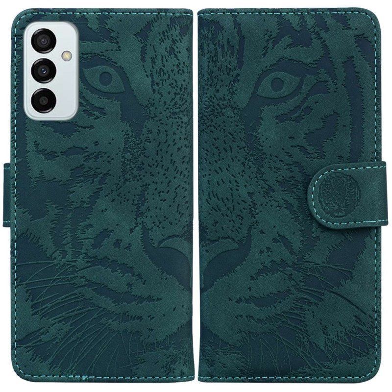 Etui Folio do Samsung Galaxy M13 Ślad Tygrysa