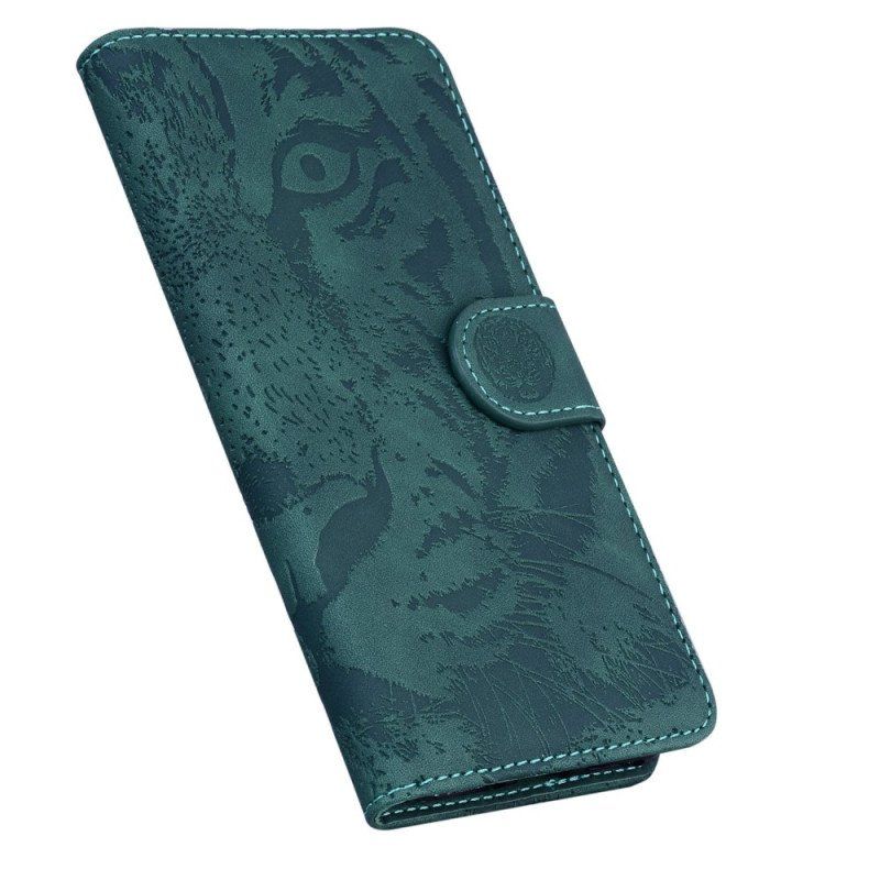 Etui Folio do Samsung Galaxy M13 Ślad Tygrysa