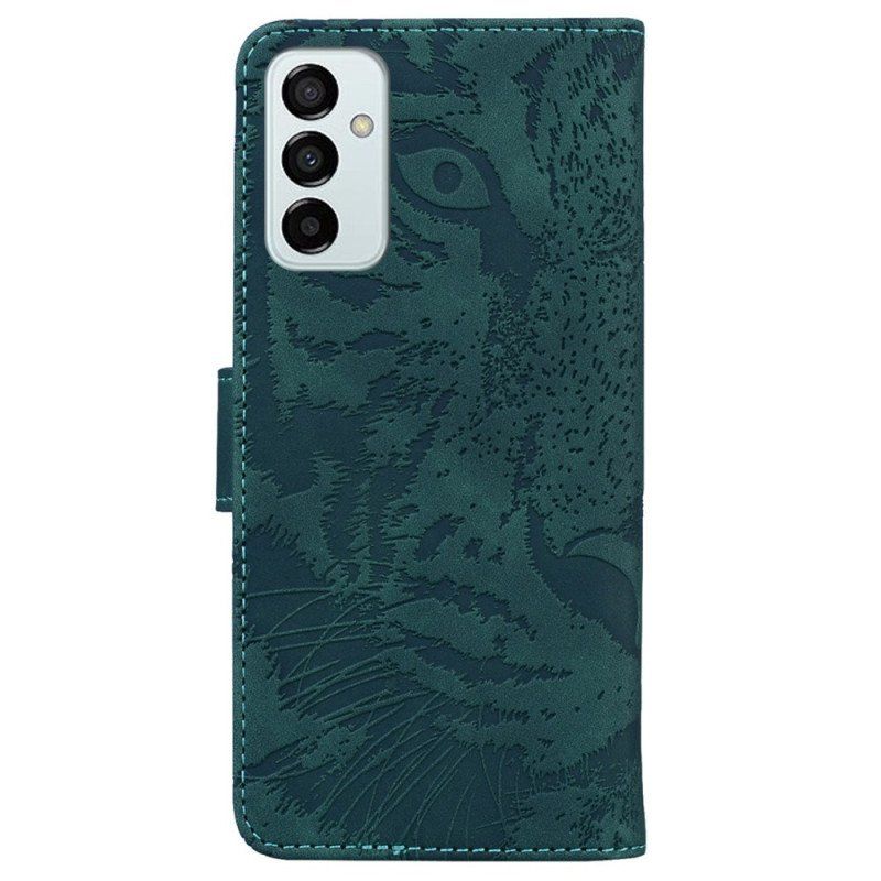 Etui Folio do Samsung Galaxy M13 Ślad Tygrysa