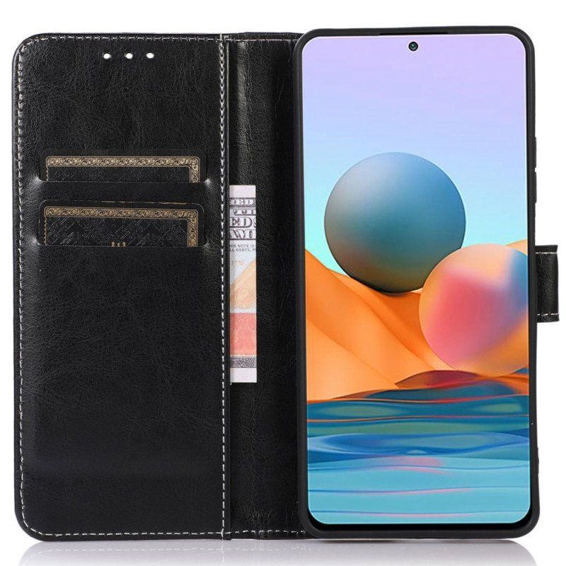 Etui Folio do Samsung Galaxy M13 Skórzany Styl I Szwy