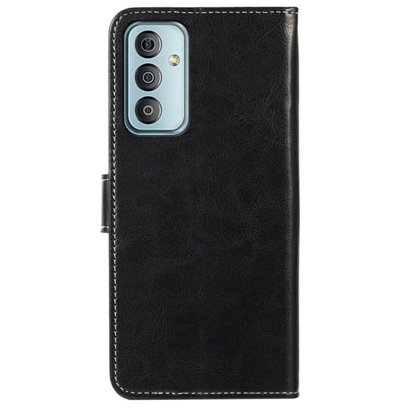 Etui Folio do Samsung Galaxy M13 Skórzany Styl I Szwy