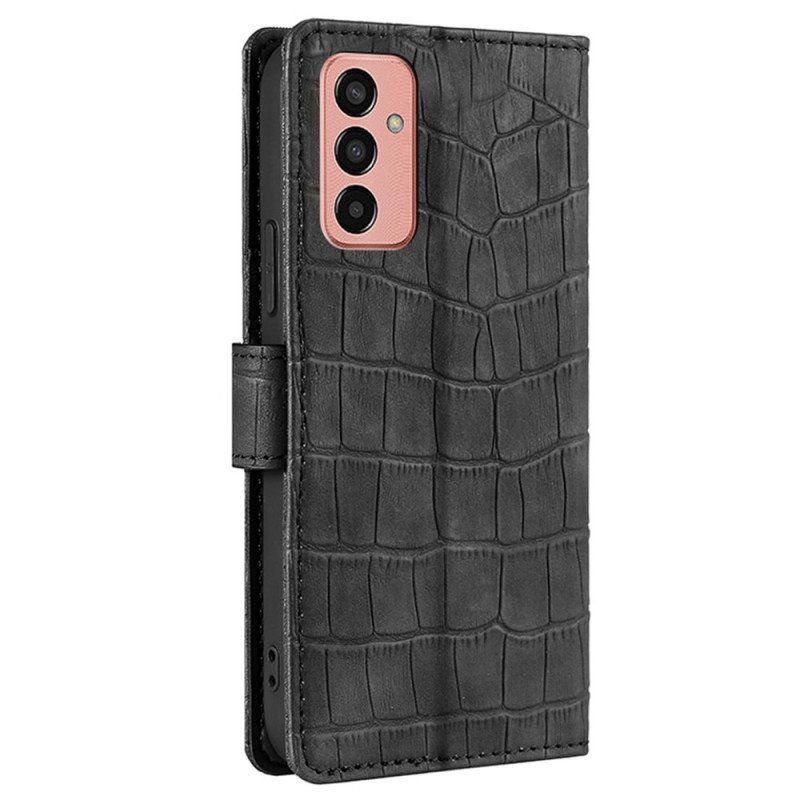 Etui Folio do Samsung Galaxy M13 Styl Skóry Krokodyla