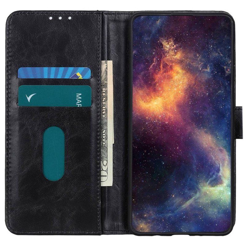 Etui Folio do Samsung Galaxy M13 Trójkolorowe Srebrne Zapięcie