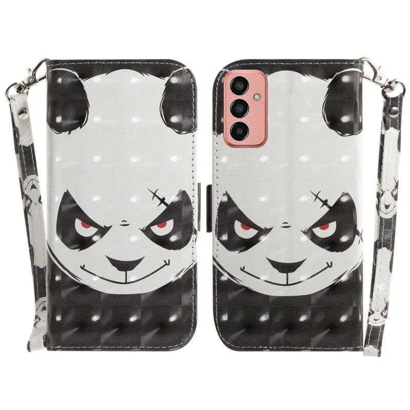 Etui Folio do Samsung Galaxy M13 Wściekła Panda