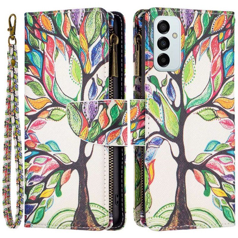 Etui Folio do Samsung Galaxy M23 5G Drzewna Torebka I Smycz