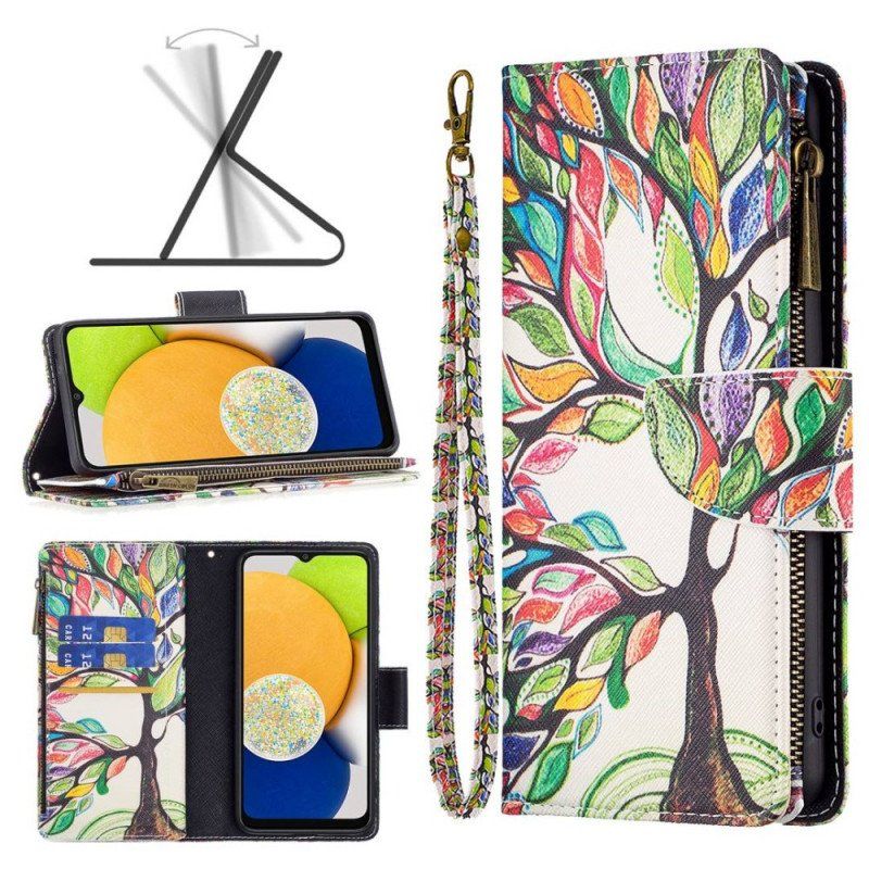 Etui Folio do Samsung Galaxy M23 5G Drzewna Torebka I Smycz