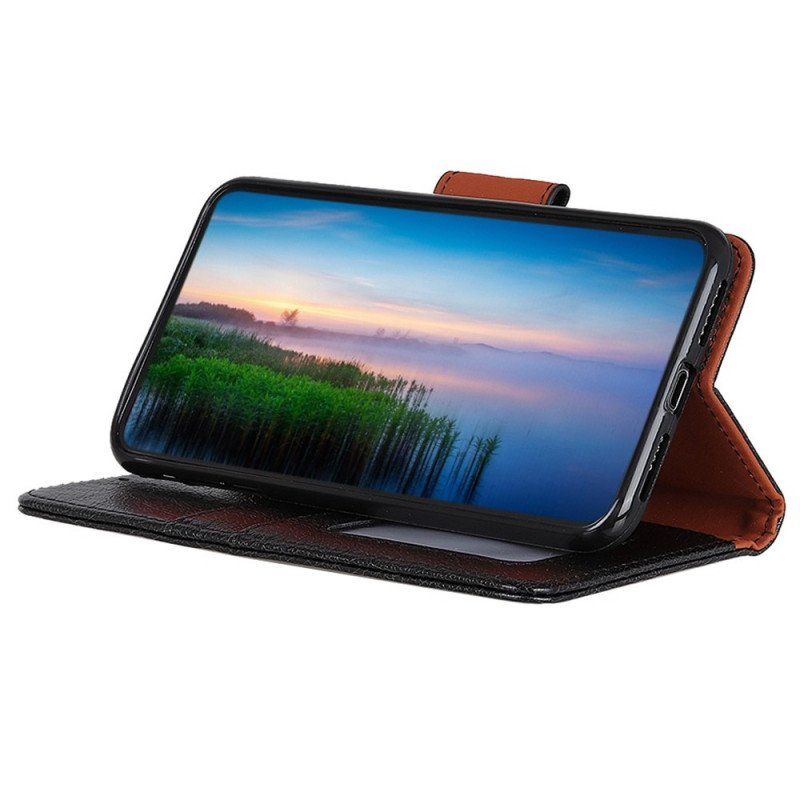 Etui Folio do Samsung Galaxy M23 5G Dwoina Skóry Nappa