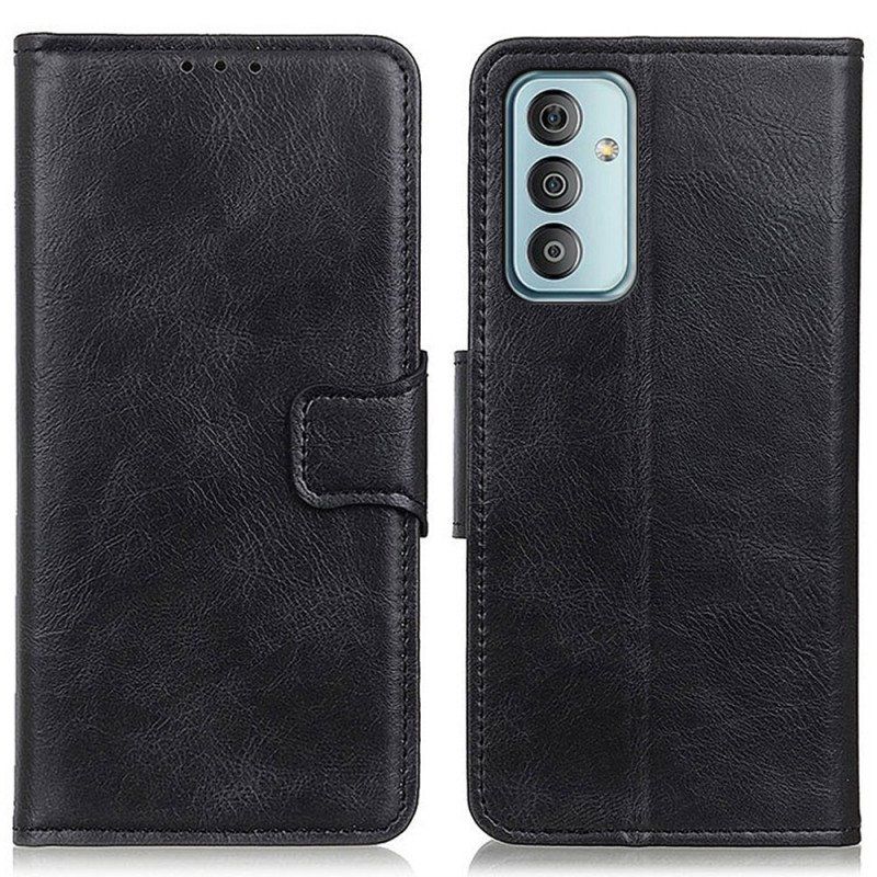 Etui Folio do Samsung Galaxy M23 5G Dwustronne Zapięcie Z Efektem Skóry