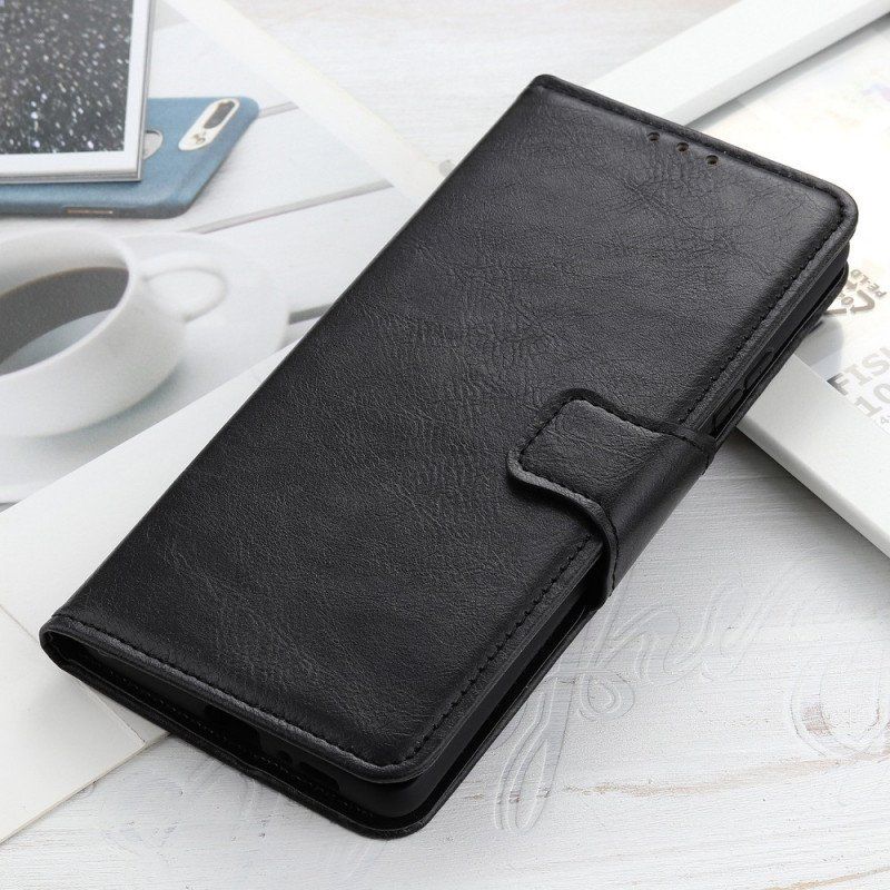 Etui Folio do Samsung Galaxy M23 5G Dwustronne Zapięcie Z Efektem Skóry