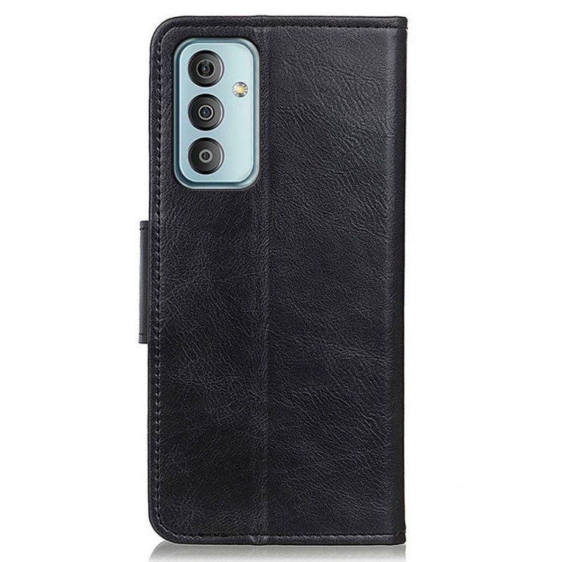 Etui Folio do Samsung Galaxy M23 5G Dwustronne Zapięcie Z Efektem Skóry