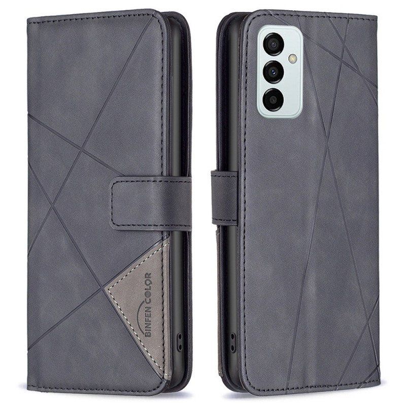 Etui Folio do Samsung Galaxy M23 5G Kolorowe Trójkąty Binfena