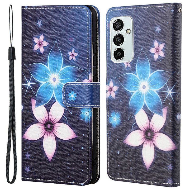 Etui Folio do Samsung Galaxy M23 5G Kwiaty Księżycowe