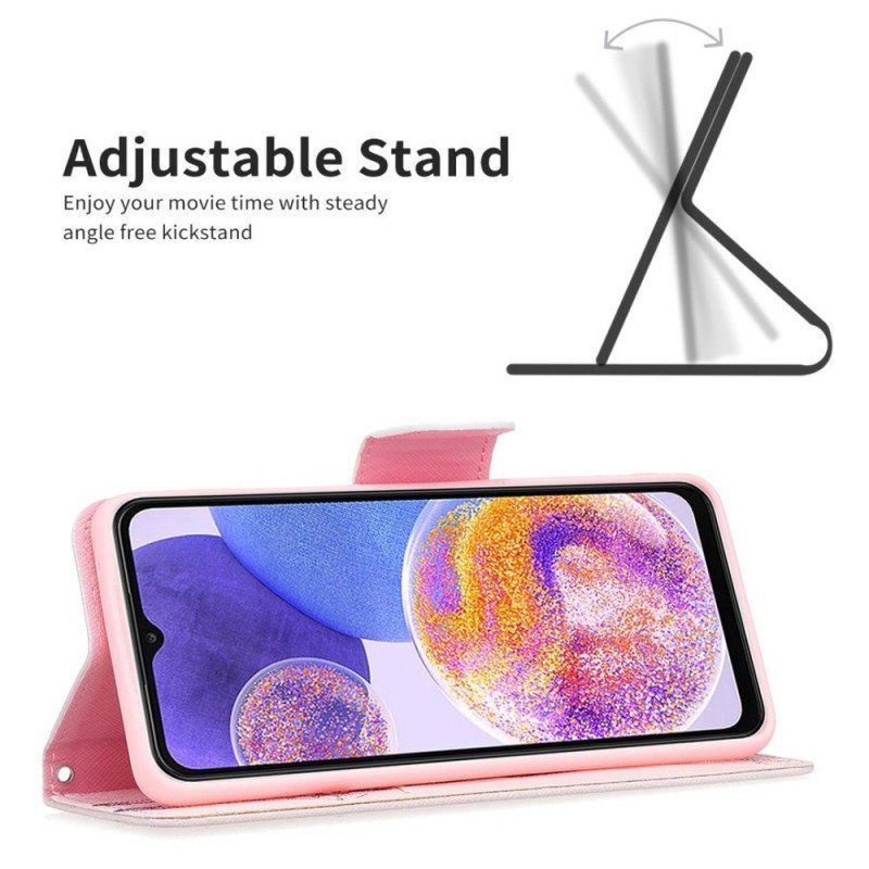 Etui Folio do Samsung Galaxy M23 5G Mądra Żyrafa