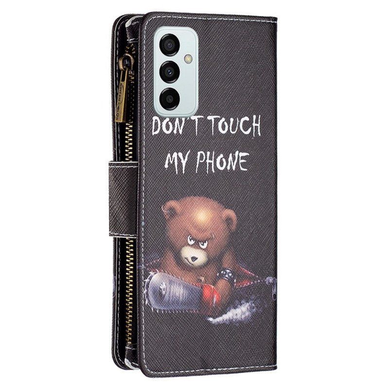 Etui Folio do Samsung Galaxy M23 5G Niedźwiedź Portmonetka I Smycz