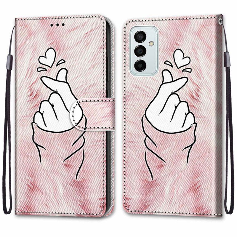 Etui Folio do Samsung Galaxy M23 5G Serce Palca