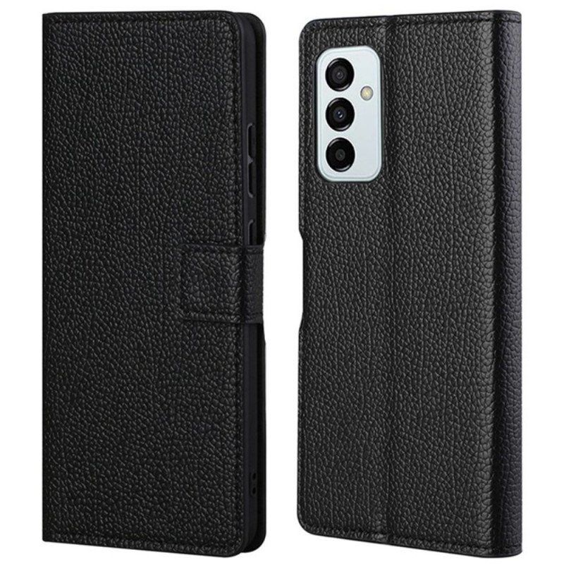 Etui Folio do Samsung Galaxy M23 5G Skórzana Tekstura Liczi